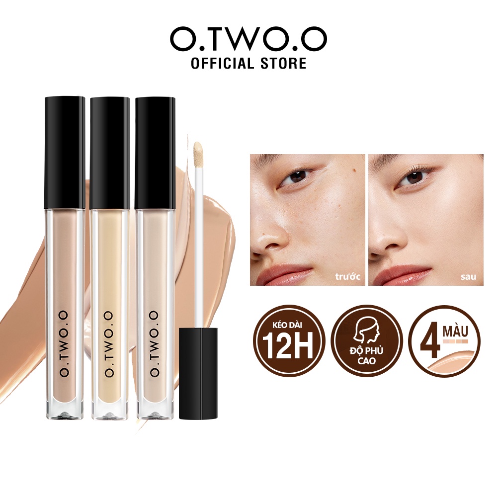 Kem che khuyết điểm O.TWO.O che phủ quầng thâm mắt và lỗ chân lông 4 màu tùy chọn 40g
