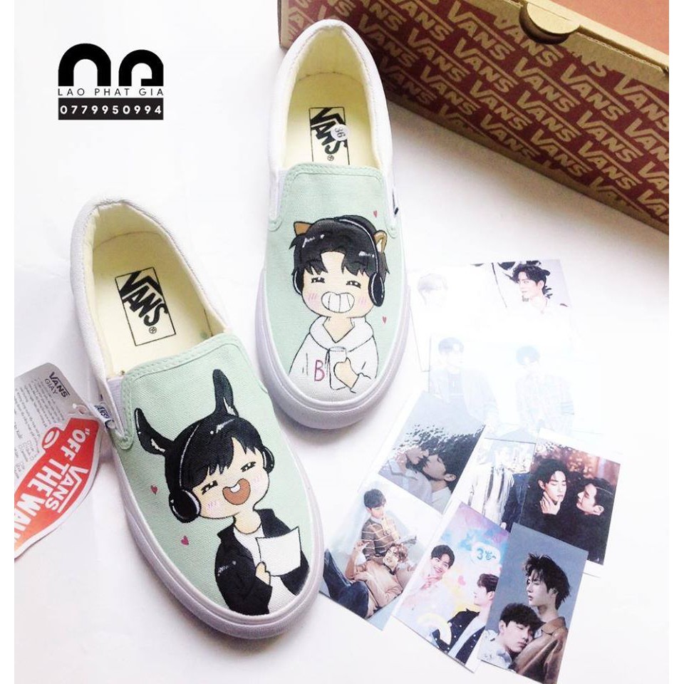 Giày vẽ Couple Tiêu Chiến - Nhất Bác Mã 01