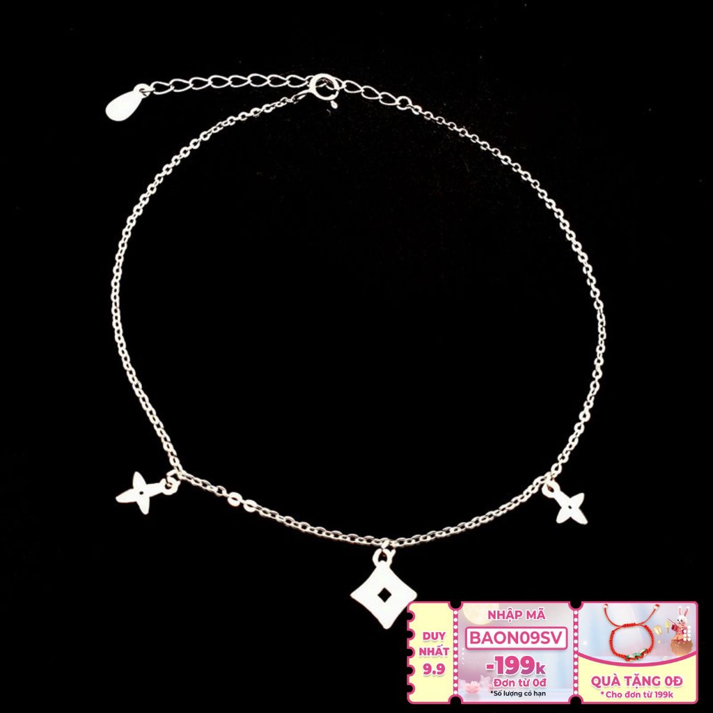 Lắc Chân Nữ Bạc Ý S925 Thiết Kế Đơn Giản Nhỏ Xinh LC1760 - Bảo Ngọc Jewelry
