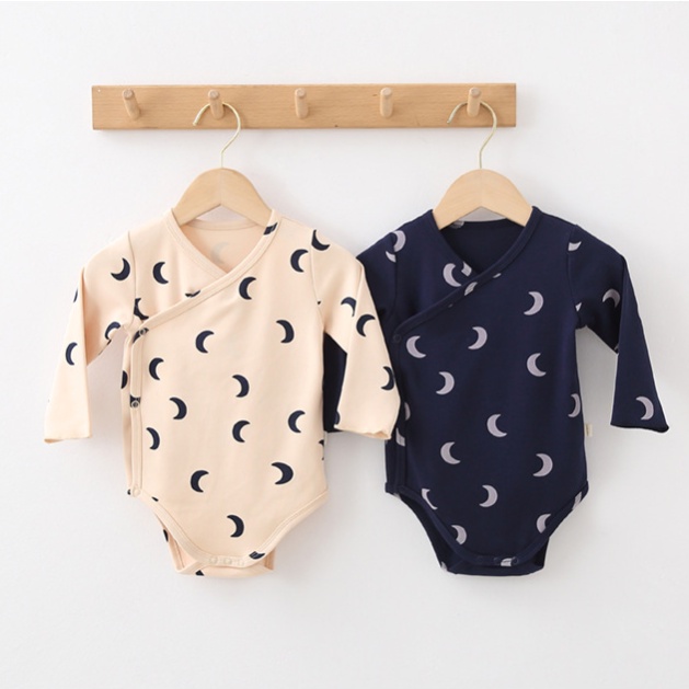 Bộ đồ ngủ liền thân tay dài chất liệu cotton dành cho bé