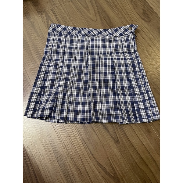 CÓ SẴN Chân váy tennis kẻ xanh HM_2 màu