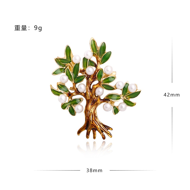 Ghim Cài Áo Hình Cây Thông Giáng Sinh Đính Đá Dễ Thương