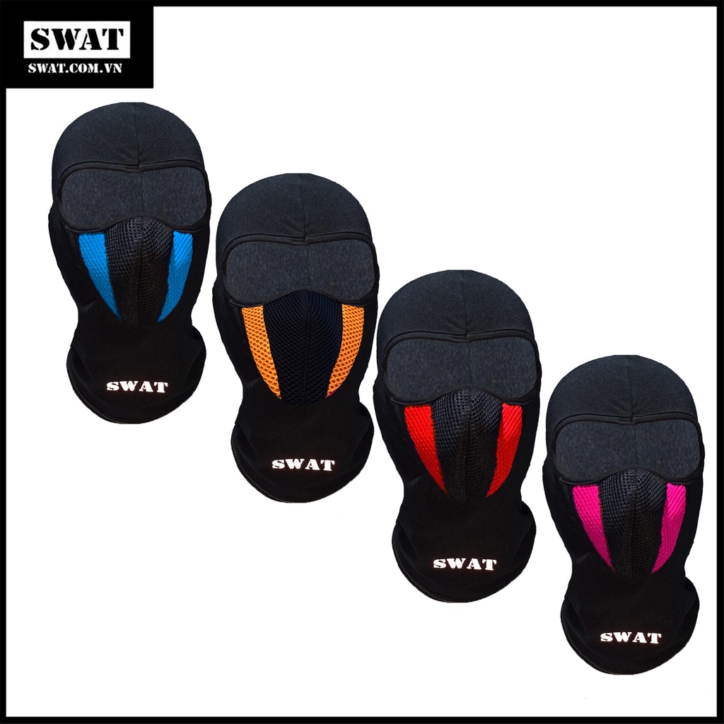 Khẩu trang trùm đầu SWAT X2 - chống bụi chống nắng cao cấp