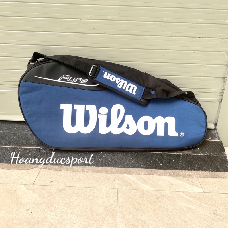 Bao (túi) đựng vợt tennis và cầu lông WILSON (3 ngăn siêu to, dòng cao cấp)