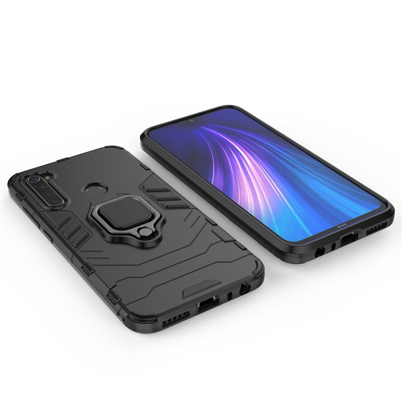 Ốp lưng cứng có nhẫn móc cho điện thoại Xiaomi Redmi Note 8