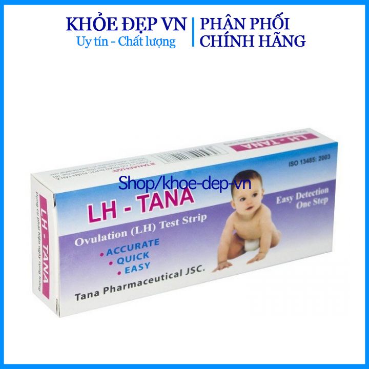 1 hộp que thử rụng trứng LH - Tana - Dụng cụ phát hiện ngày rụng trứng - nhanh chóng - đơn giản và chính xác