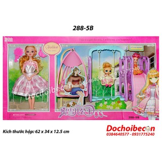 Công viên búp bê 288-5B + Kèm 3 búp bê