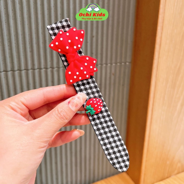 Bờm dán tóc cho bé gấp gọn, miếng dán tóc mái tiện lợi, băng đô dán, dính tóc mái bé gái Ochi Kids