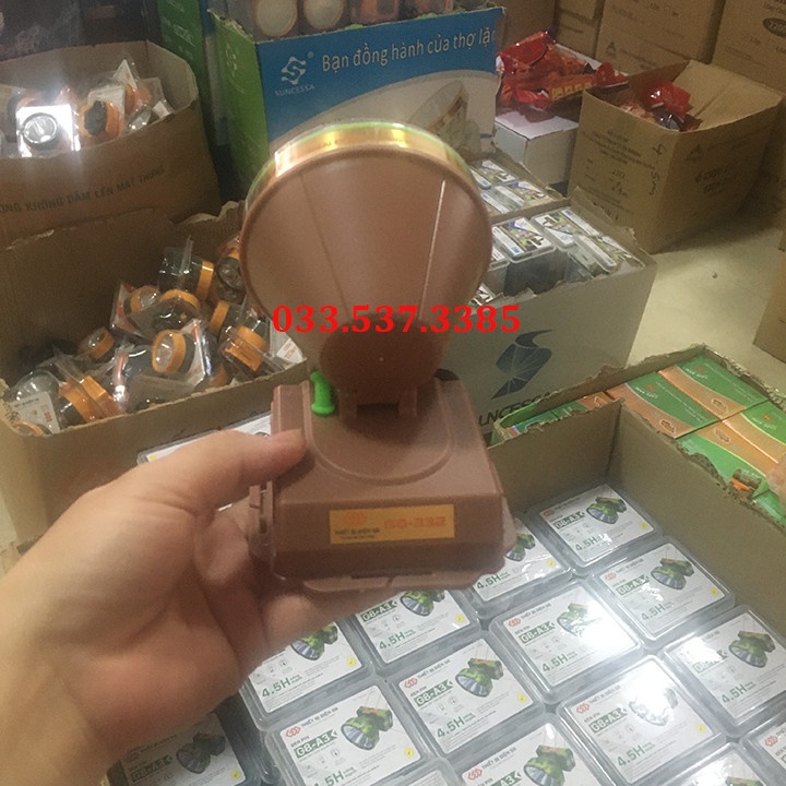 Đèn đeo đầu G8 332, đèn pin led đội đầu chiếu sáng mạnh dung lượng pin lớn