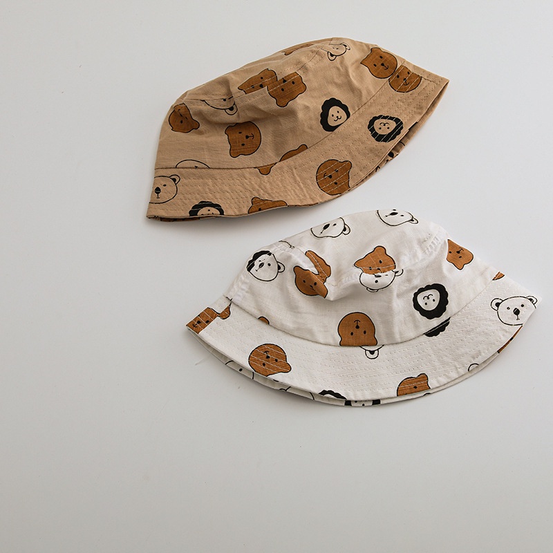 Nón Tai Bèo Chống Nắng In Họa Tiết Động Vật Thời Trang Cho Bé 5-10 Tuổi