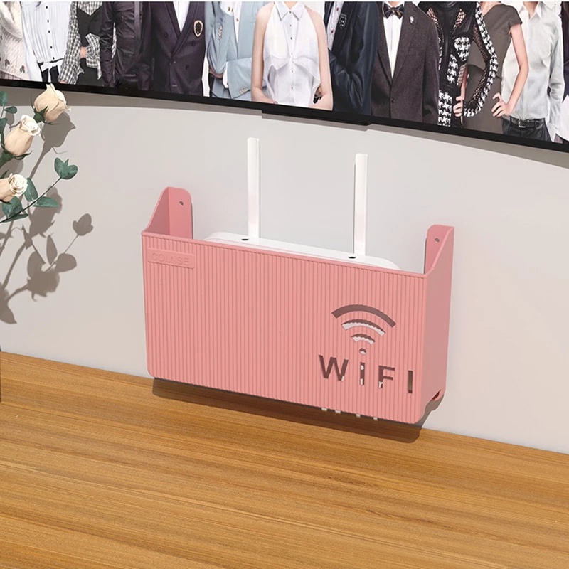 Không dây Wifi Router Kệ Lưu Trữ Hộp Treo Tường ABS Nhựa Organizer Box Cáp Điện Khung Organizer Box Trang Trí Nội Thất rực rỡ