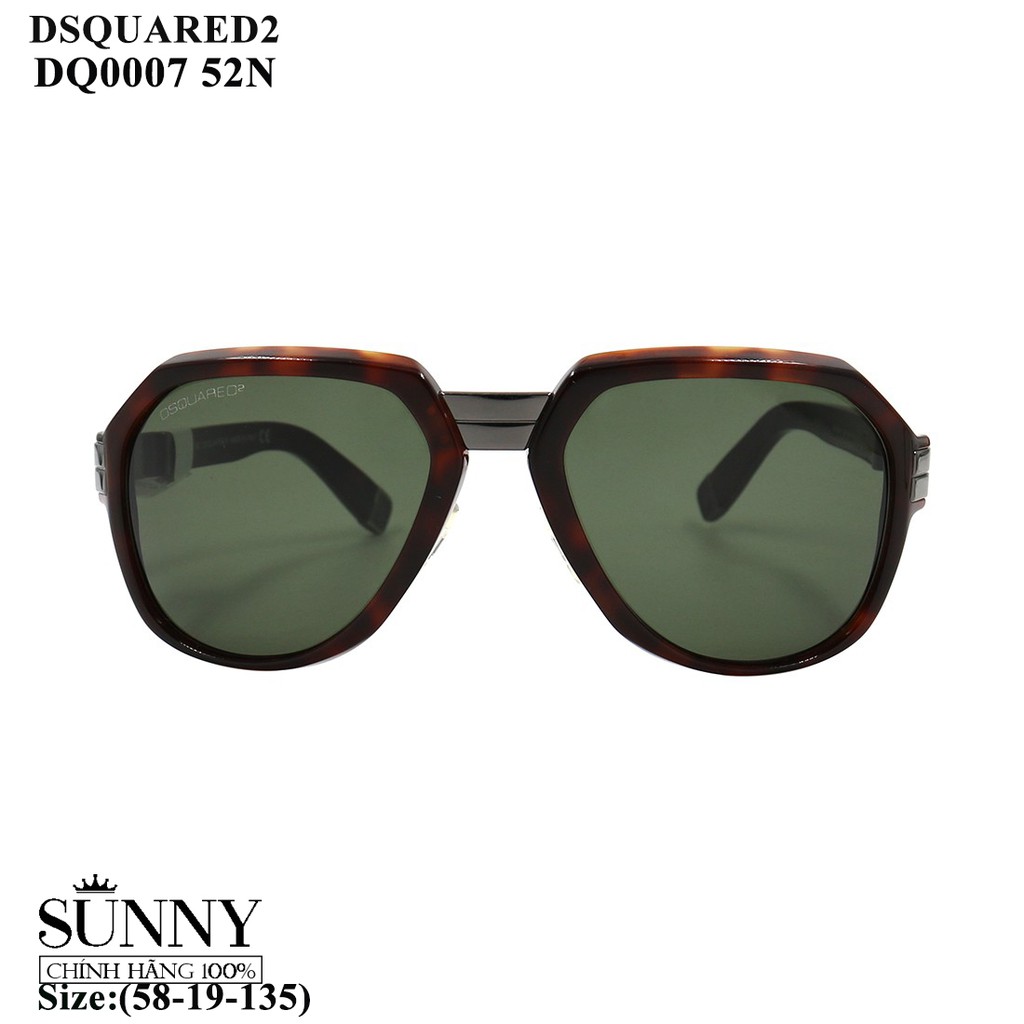Kính mát nam nữ thời trang Dsquared2 DQ0007 nhiều màu chính hãng, thiết kế dễ đeo bảo vệ mắt