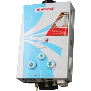 Bình Tắm Nóng Lạnh GAS GOLDSUN GHS66L