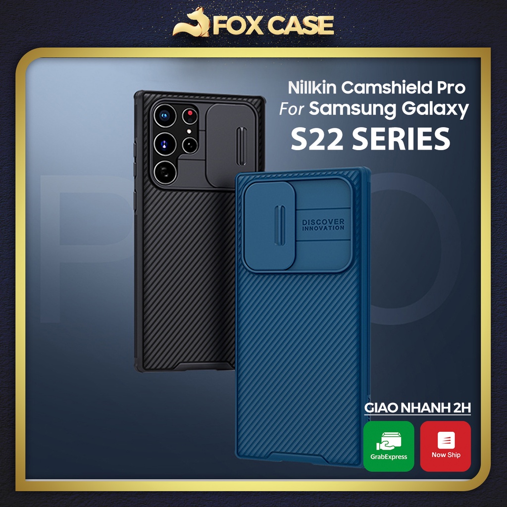 Ốp Samsung S22 Ultra, S22 Plus, S22, S21 Series, Note 20 Series Nillkin CamShield Pro bảo vệ camera - Fox Case