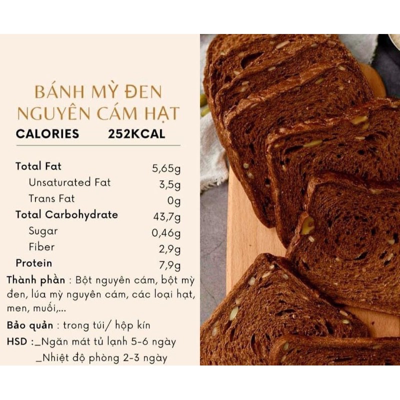 BÁNH MÌ ĐEN NGUYÊN CÁM