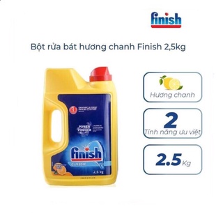Bột rửa bát Finish 2.5kg cho máy rửa bát - Viên rửa bát Finish nhập khẩu