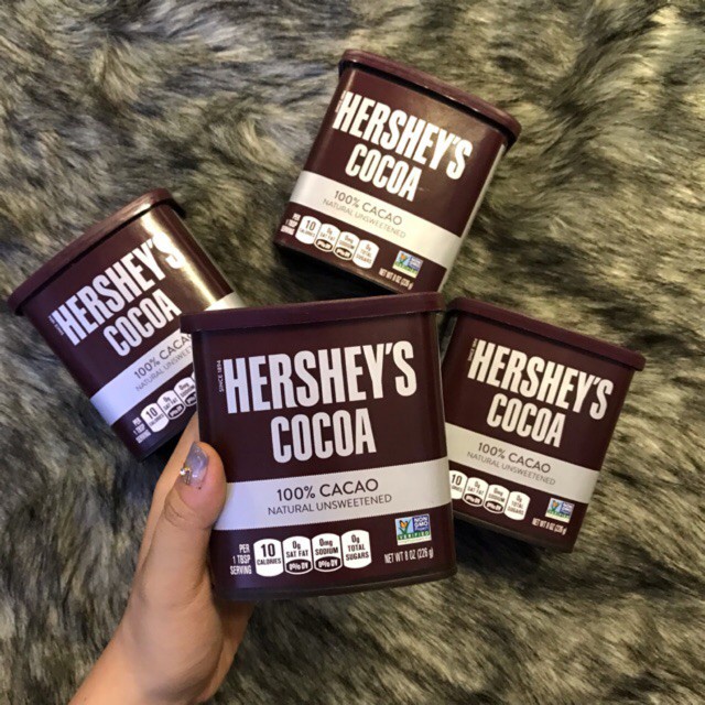 Bột Cacao Hershey Cocoa Nguyên Chất  Từ Mỹ 226g
