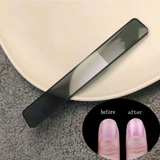 Thủy Tinh Pha Lê Móng Tay Tập Tin Chăm Sóc Móng Tay Chuyên Nghiệp Sơn Móng Tay Cho Nữ Dụng Cụ Làm Móng Tay Cho Bé Tự Nhiên Với Vỏ Nhựa (Trắng, Đen)