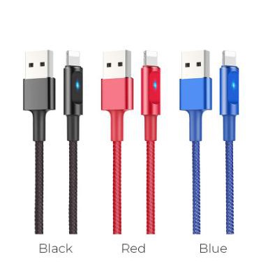 Cáp Hoco U47 Lightning 1,2M - Ngắt Điện Thông Minh
