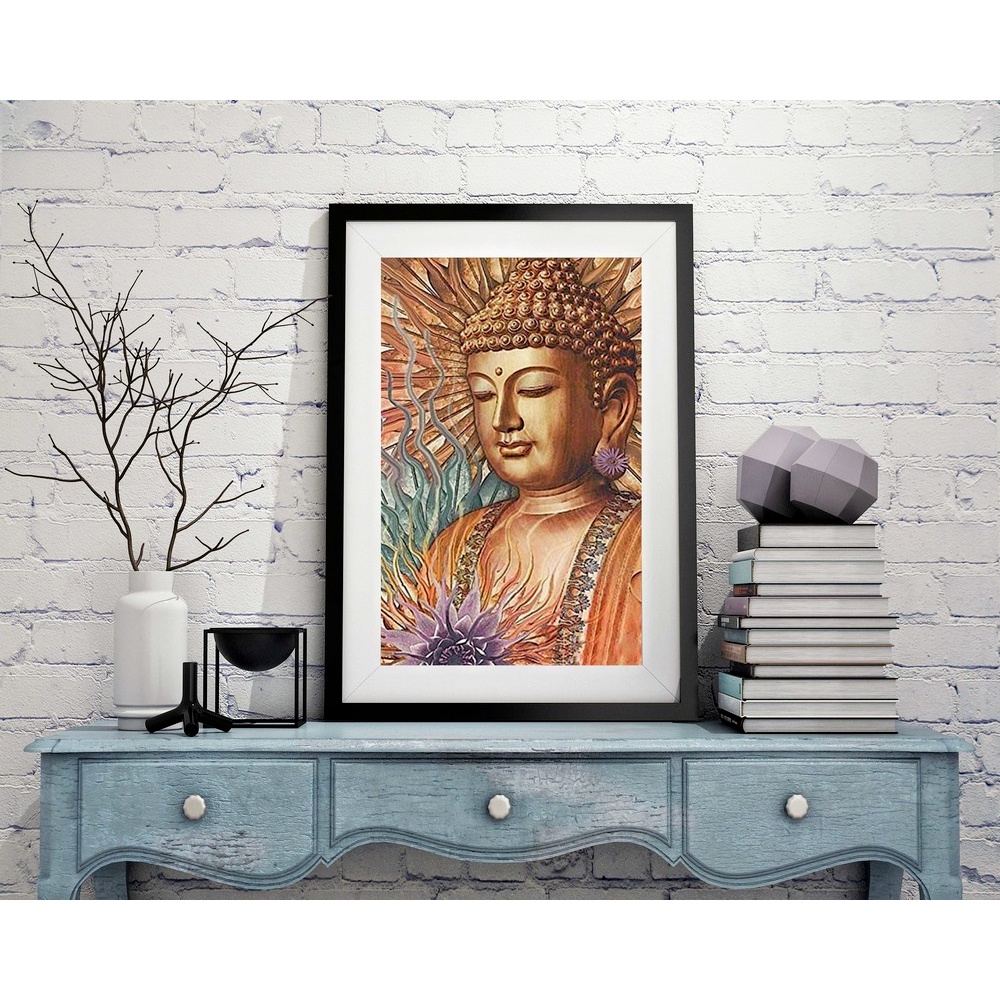 Bộ Dụng Cụ Làm Tranh Đính Đá 5d DIY 30x40cm Hình Phật Giáo Độc Đáo | BigBuy360 - bigbuy360.vn