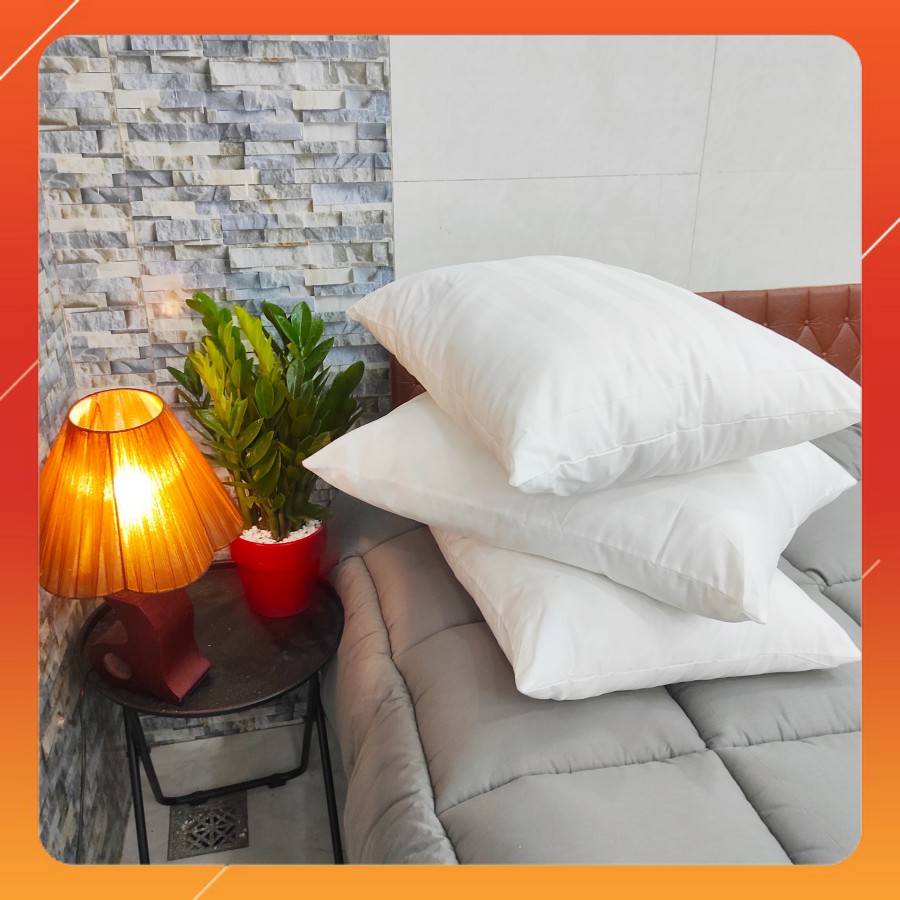 Ruột Gối Nằm Lông Vũ Nhân Tạo Cao Cấp Deluxe Pillow  Êm Ái, Kháng Khuẩn Chuẩn Khách Sạn - FULL SIZE