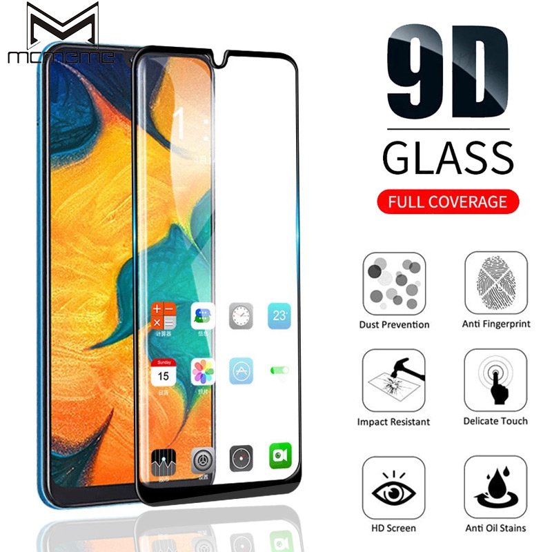 Kính cường lực bảo vệ toàn màn hình điện thoại 9D cho Samsung ss Galaxy A12 M12 A22 A32 A42 A72 A02s A02