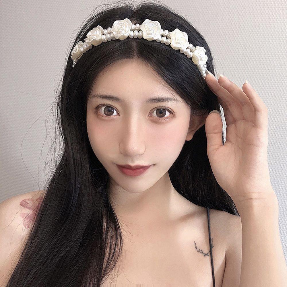 MXGOODS Băng Đô Cài Tóc Hai Lớp Phong Cách Hàn Quốc Dễ Thương Dành Cho Bạn Gái