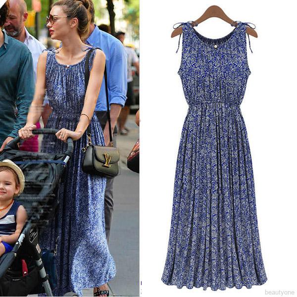 Đầm maxi dáng rộng phong cách boho thời trang quyến rũ cho nữ