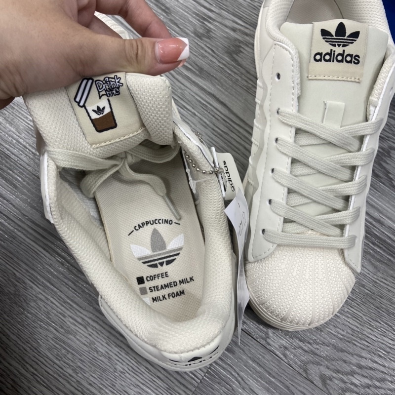 Giày Superstar Mũi Sò Kem HOT HIT - Ảnh thật video tự quay