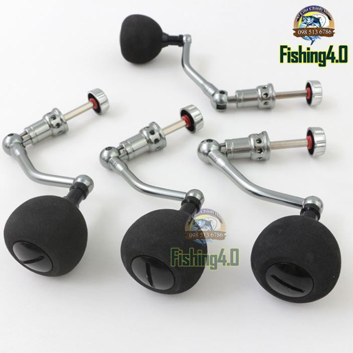 Thanh Ly Tay Quay Máy Câu Cá Kim Loại Cao Cấp - Chân Lục giác - Núm tròn - tiện CNC sắc nét