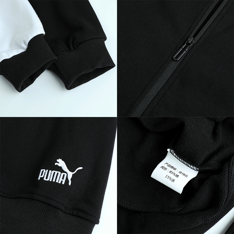 Áo Khoác Hoodie Tay Dài Vải Cotton Thêu Hình Puma Cho Nam