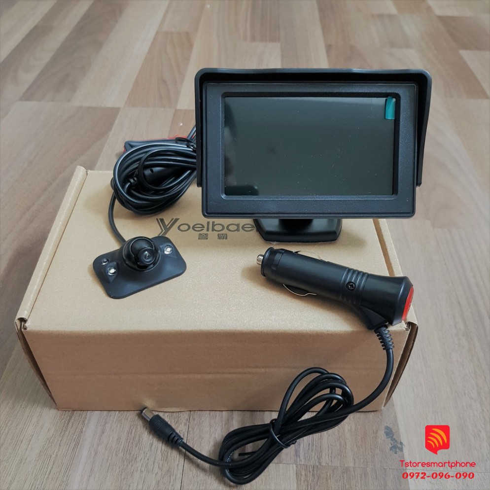 Bộ camera căn lề không khoan gương + Màn hình LCD 4.3 inch cắm nguồn tẩu, tự lắp đặt trong vòng 5 phút. -LaKaDo | BigBuy360 - bigbuy360.vn
