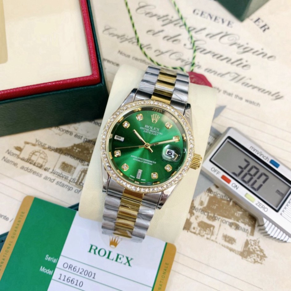 Đồng Hồ Nam Rolex Cao Cấp, Dây Kim Loại Mạ Cao Cấp, Bảo Hành 12 Tháng