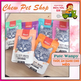 Thức ăn cao cấp cho mèo Pate Wanpy 85g