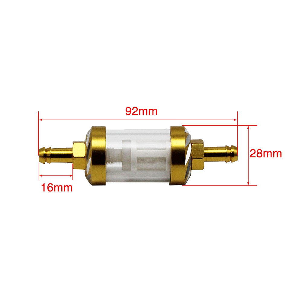 Đầu lọc nhiên liệu gắn đai ốc cỡ 8mm cho xe mô tô tiện dụng