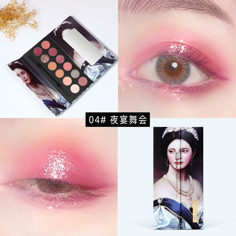 Bảng phấn mắt Latina 12 màu Royal Power Oil Painting Eyeshadow