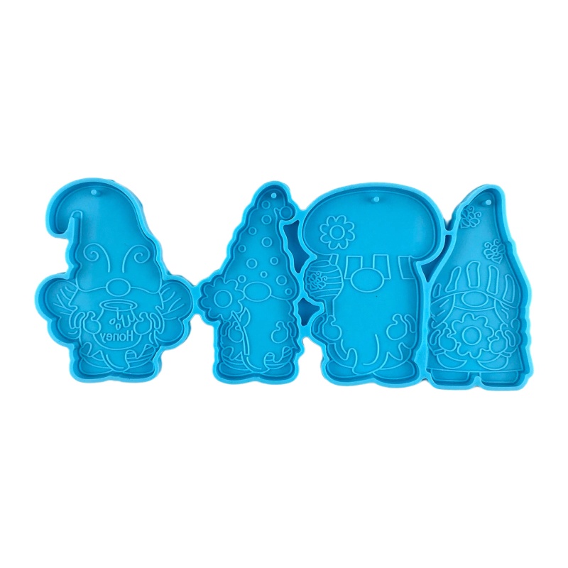 Khuôn Silicone Làm Móc Khóa Hình Ông Già Noel / Chú Ong Nhỏ Đáng Yêu