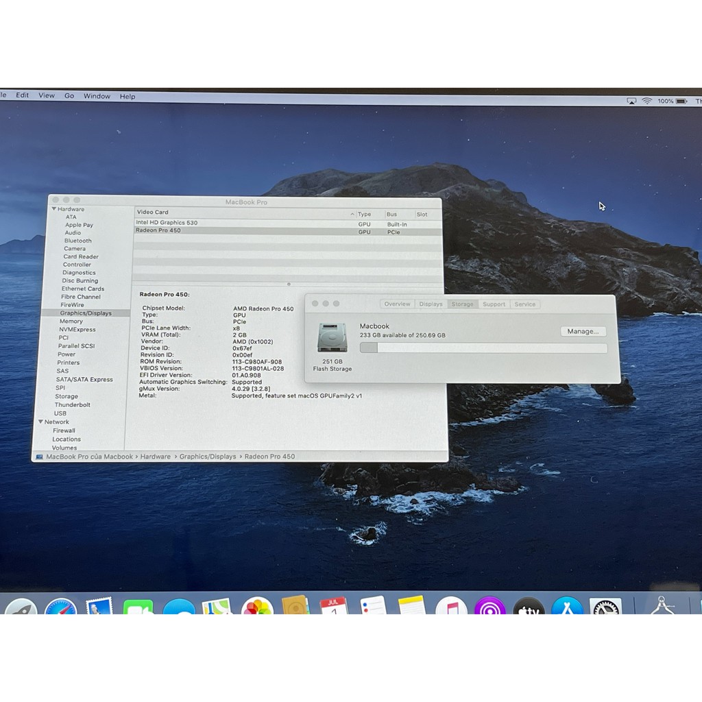 Máy tính MacBook Pro (15-inch, 2016) Quad-core i7 2.6 GHz/ RAM 16GB / SSD 256GB FLH32 | BigBuy360 - bigbuy360.vn