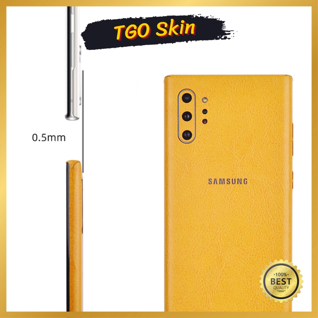 Miếng dán skin da Samsung Note 10 / Note 10 Plus / Note 20 / Note 20 Ultra full máy