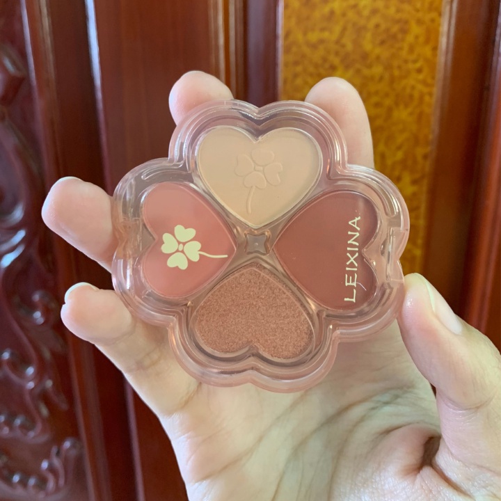 Phấn mắt trang điểm 4 màu mẫu mới cỏ bốn lá LEXINA bảng phấn mắt màu xinh xắn PK305