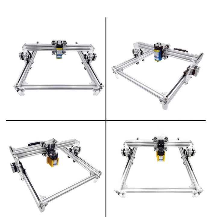 Combo Máy Khắc Laser CNC Mini 30x40 3040 S1- Màu Bạc + Đầu Laser Tùy Chọn