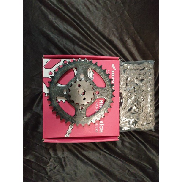 BỘ NHÔNG XÍCH WAVE APHA CŨ - DREAM HONDA CHÍNH HÃNG (Nhông sên dĩa)