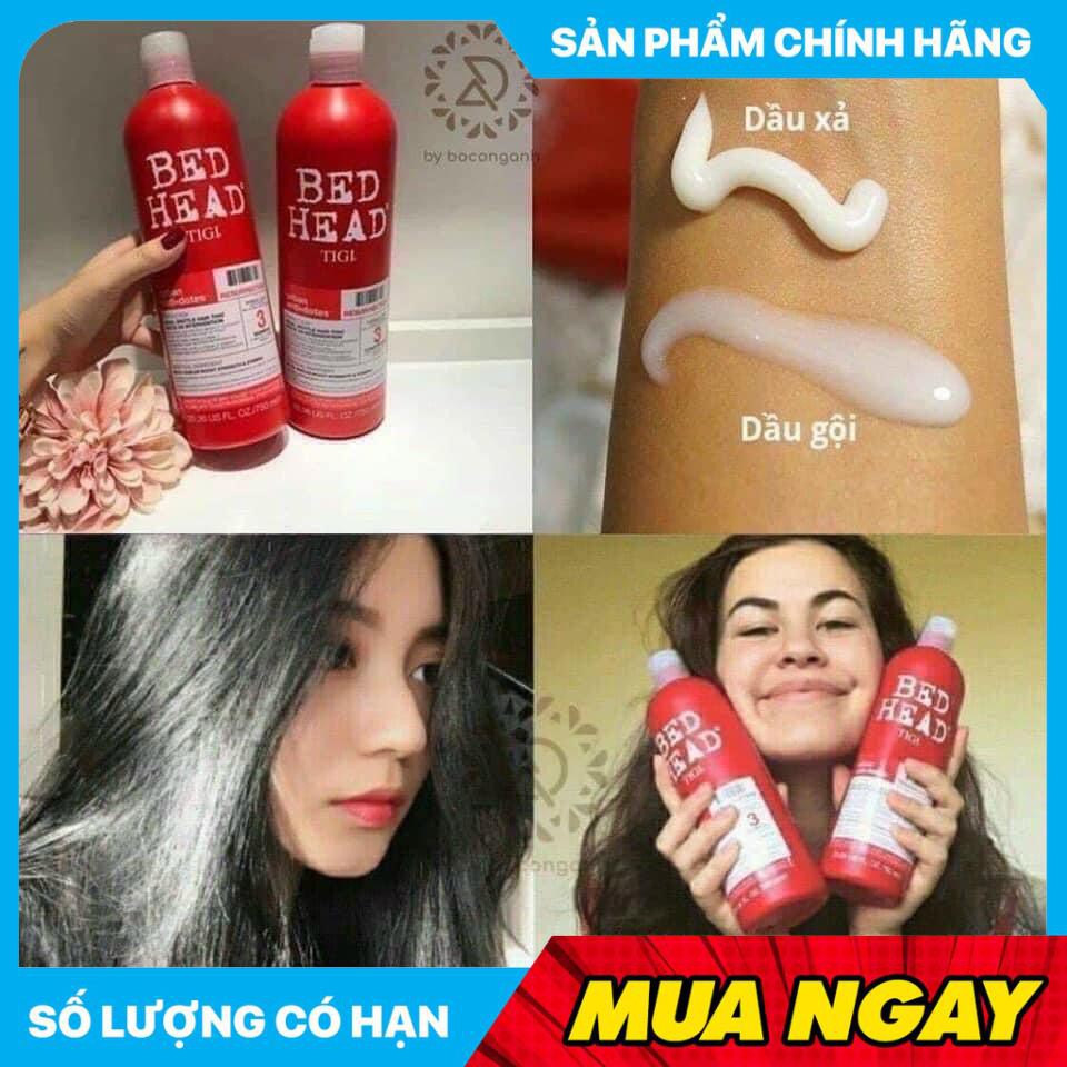 Combo dầu gội xã Tigi đỏ