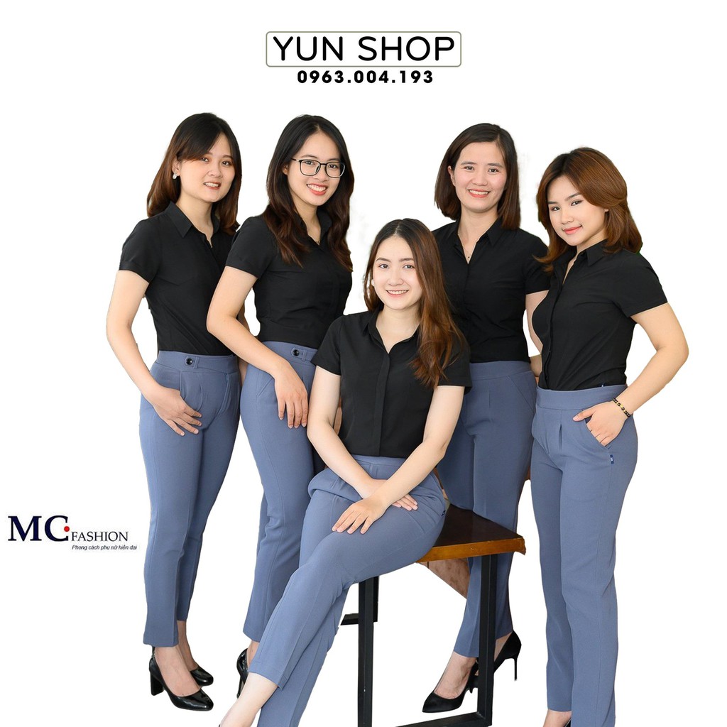 Quần tây nữ,quần âu công sở nữ Q0426 đẹp MC Fashion màu xám,mặc đồng phục nhóm,công ty đẹp