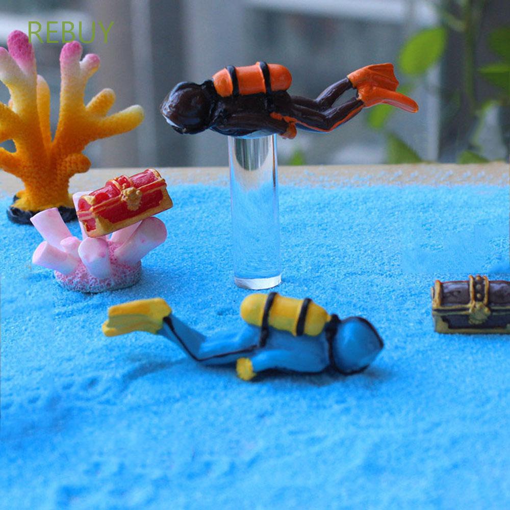 Đồ trang trí Thợ Lặn 3d Mini Bằng Nhựa Resin Trang Trí Bể Cá