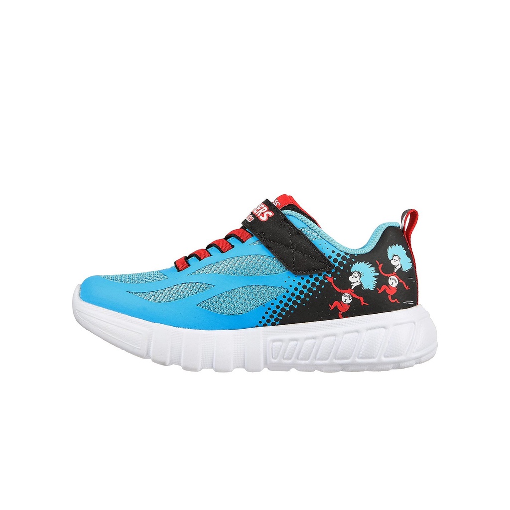 Giày sneaker bé trai Skechers Flex-Glow - 406002L-BLBK