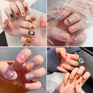 Nail Wraps Set Dán móng tay UF Floral 14 miếng nhiều mẫu