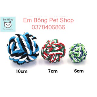 ☘️ Đồ chơi thú cưng: Bóng cuộn thừng tập cắn cho chó 🐶