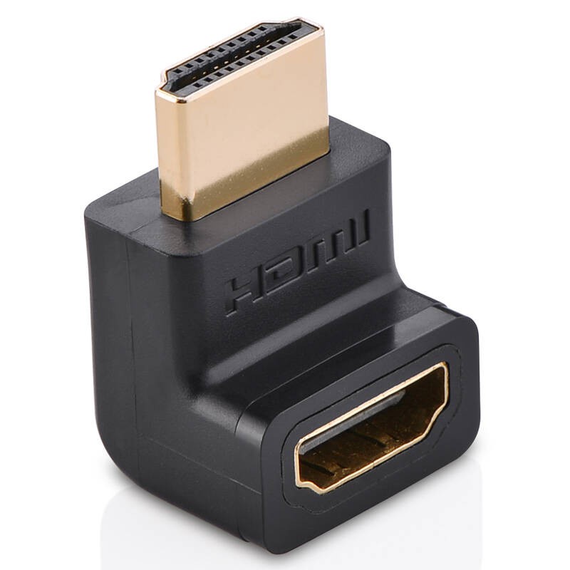 Đầu nối cổng HDMI cái sang HDMI đực vuông góc 90 độ UGREEN 20110 (màu đen)