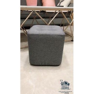 Ghế đôn chân gỗ bọc nỉ cao cấp - Ảnh thật